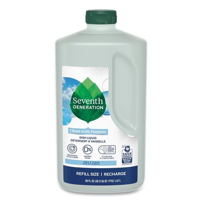 SEVENTH GENERATION DISHWASH LIQ FREE & CLEAR, 50 OZ, PK- 3