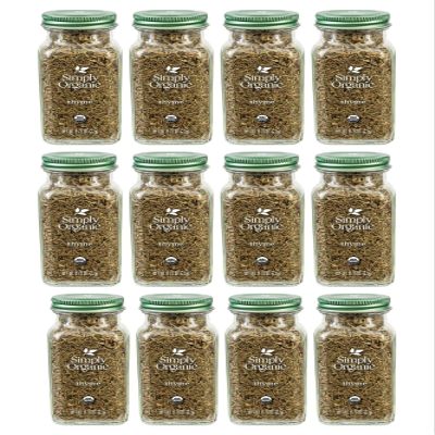 Simply Organic Whole Thyme Leaf, Certified Organic | 0.78 oz | Pack of 12 | Thymus vulgaris L.