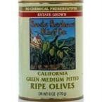 Santa Barbara Olive Co. California Green Medium Pitted Ripe Olives, 6 Ounce Tins (Pack of 12) ( Value Bulk Multi-pack)