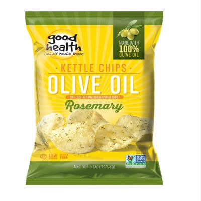 Good Health Kettle Style Olive Oil Potato Chips, Rosemary, 5 Ounce