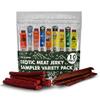 Buffalo Bobs Wild Game Jerky (10-Pack) | Premium Exotic Meat Sampler Gift Pack | Includes Buffalo, Elk, Venison, Ostrich, Wild Boar, Camel, Alligator Jerky | Ideal for Trips, Camping & Hiking view 1