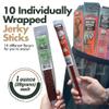 Buffalo Bobs Wild Game Jerky (10-Pack) | Premium Exotic Meat Sampler Gift Pack | Includes Buffalo, Elk, Venison, Ostrich, Wild Boar, Camel, Alligator Jerky | Ideal for Trips, Camping & Hiking view 3