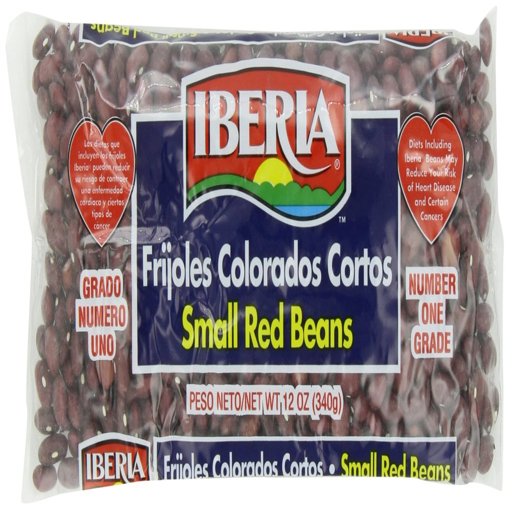 Iberia Small Red Beans / Frijoles Colorados Cortos, 12 oz Dry (Pack of 24)
