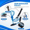 RangeMaster BlueRanger Over the Door Shoulder Pulley, Shoulder Pulley for Physical Therapy, Aids Pain Free Range of Motion in Frozen Shoulder, Adjustable Cleated Handles, Web Strap (FSA/HSA) view 2