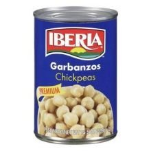 Iberia World Foods Peas, Chick, W/S, 15.50-Ounce (Pack of 24)