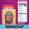 RiceSelect Orzo Rice-Shaped Pasta, Premium Non-GMO Orzo Pasta, 26.5-Ounce Jar view 2