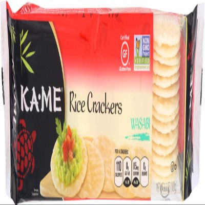 Ka Me Rice Crackers Wasabi Gluten Free, 3.5 oz