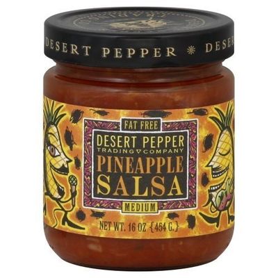 Desert Pepper Trading/Renfro Salsa, Pineapple, Medium, 16-Ounce (Pack of 3)