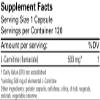Karuna L-Carnitine 500 mg 120 Capsules view 2