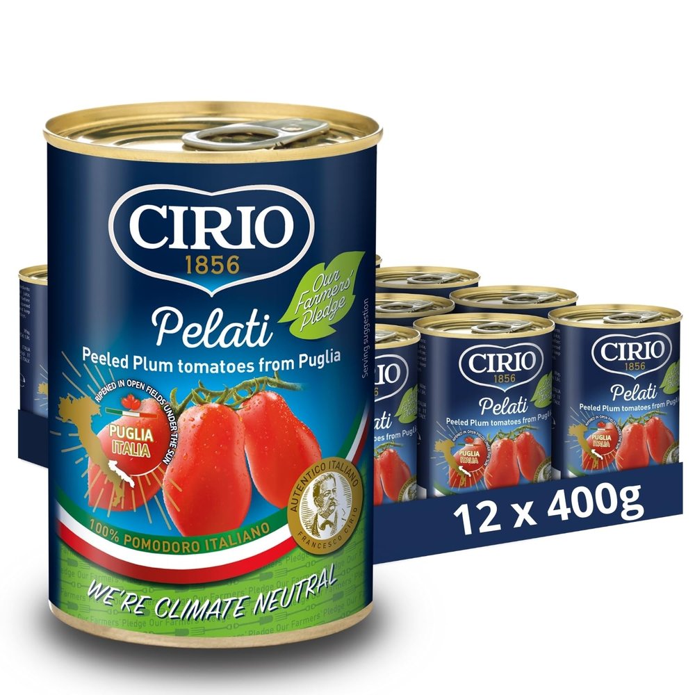 Cirio Peeled Plum Tomatoes 400 g (Pack of 12)