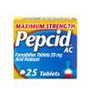 Pepcid AC Maximum Strength Heartburn Relief Tablets, OTC Medicine Prevents & Relieves Heartburn & Acid Reflux Due to Acid Indigestion, 20mg Famotidine Acid Reducer, Fast-Acting, 25 ct view 1