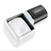 Eschenbach Mobilux LED Hand Held Magnifier, 4X, 2.0 x 2.0 inches (50 x 75 mm), Resin Lens, Black, PXM Optical Resin, Aspherical, Therapy Hard Coating, LED Light view 3