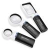 Eschenbach Mobilux LED Hand Held Magnifier, 4X, 2.0 x 2.0 inches (50 x 75 mm), Resin Lens, Black, PXM Optical Resin, Aspherical, Therapy Hard Coating, LED Light view 4
