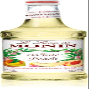 Monin - White Peach Syrup, Juicy Ripe Peach Flavor, Perfect for Cocktails, Mocktails, Iced Teas, & Smoothies, Gluten-Free, Non-GMO (750 ml)