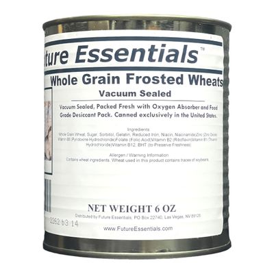 1 Can of Future Essentials Canned Whole Grain Frosted Wheats Cereal