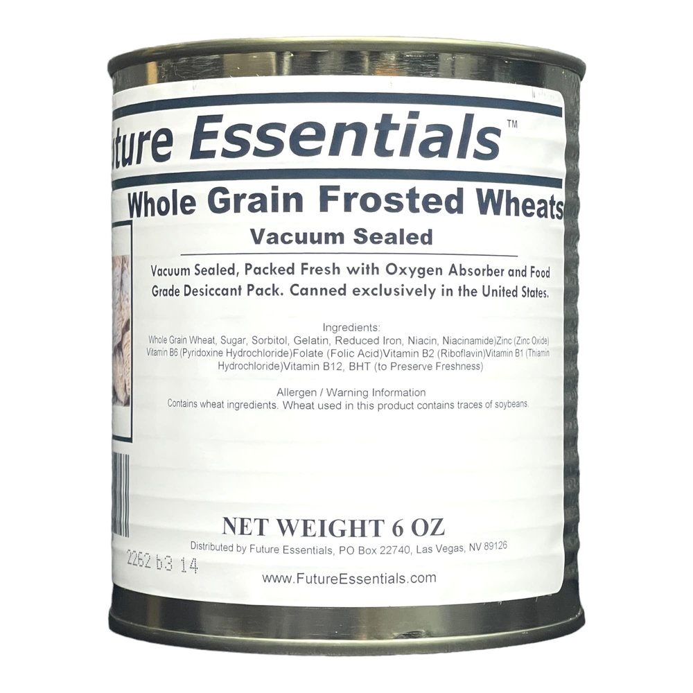 1 Can of Future Essentials Canned Whole Grain Frosted Wheats Cereal