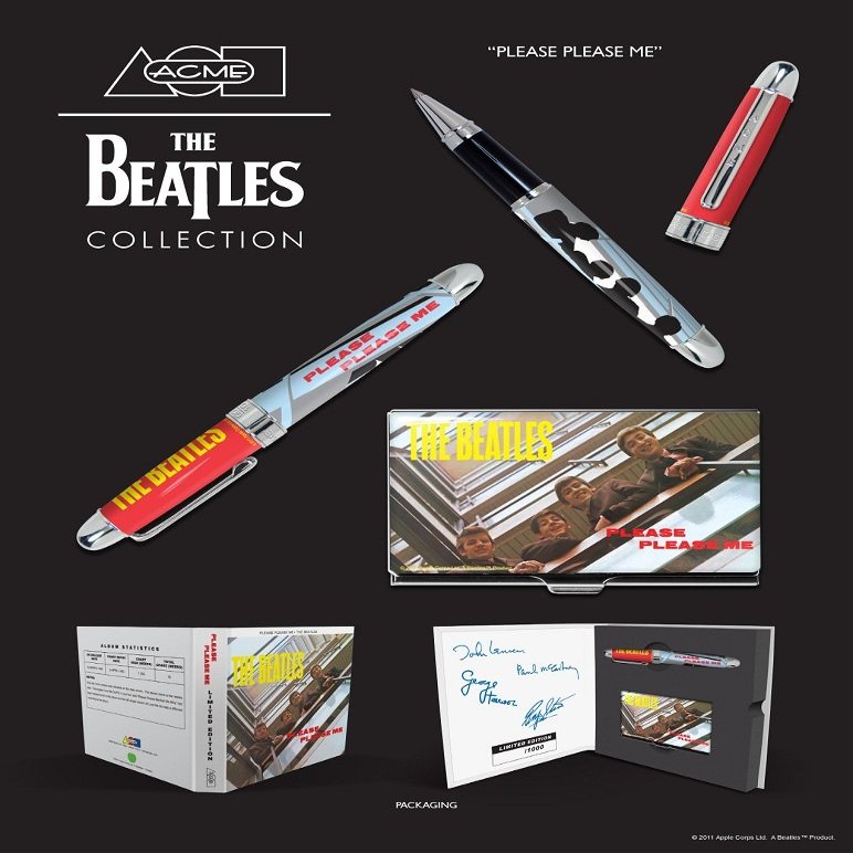 Beatles/Please Please Me Acme Designer Pen-Card Case LE