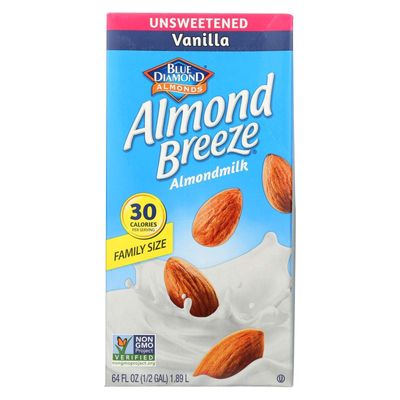 Blue Diamond Almond Breeze - Unsweetened Vanilla - 64 oz