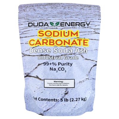 Duda Energy 5 lb Bag of Pure Sodium Carbonate Dense Soda Ash Na2CO3 pH Adjust Chemical Spa Pool Cleaning Dishwasher