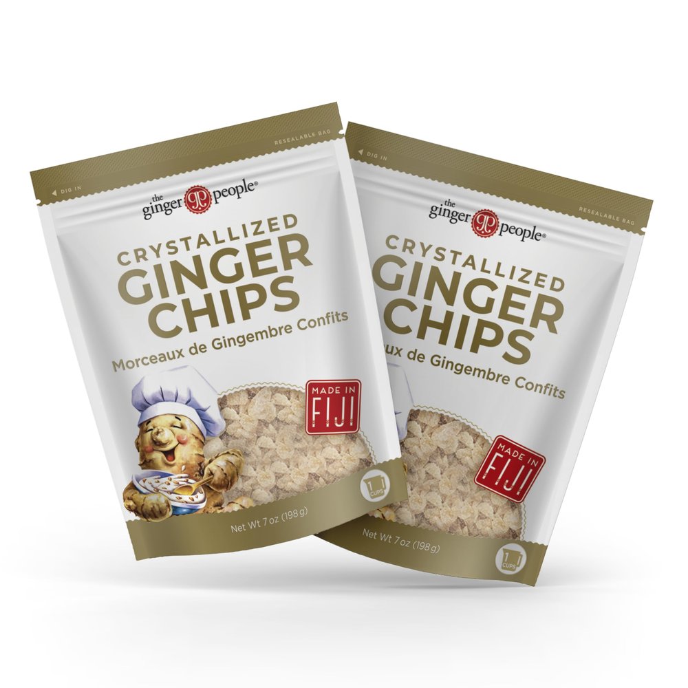 The Ginger People Crystallized Ginger Chips - 7oz Bag - 2Pk
