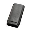 3 Finger Cedar Lined Black Leather Case view 1
