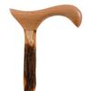 Brazos Rustic Wood Walking Cane, Twisted Hickory, Derby Style Handle, for Men & Women, Made in the USA, 34" view 3