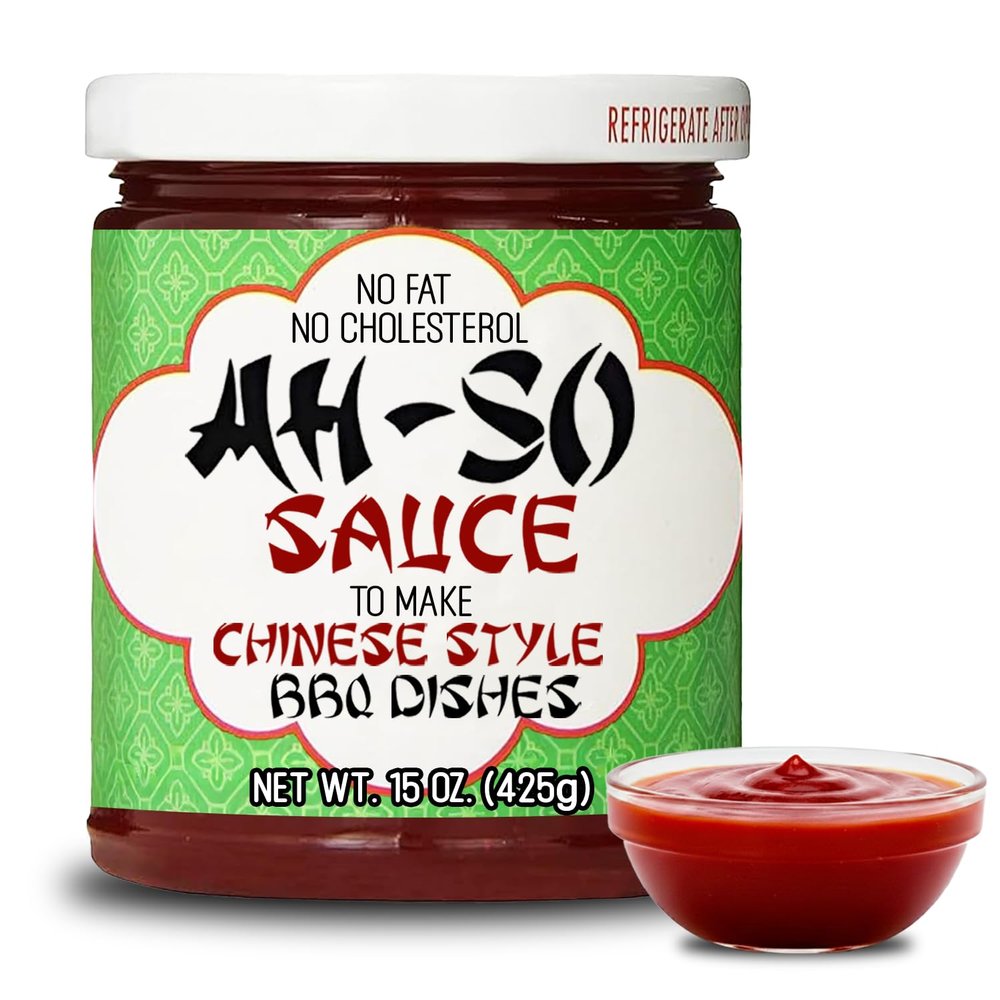 Ah-So Chinese Rib Sauce 11 oz Jar  Sweet & Tangy Chinese-Style Spare Rib Marinade and Glaze for Pork, Chicken & Wings; Classic Takeout BBQ Flavor.