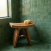 AquaTeak The Original 18" Asia Teak Shower Bench view 2