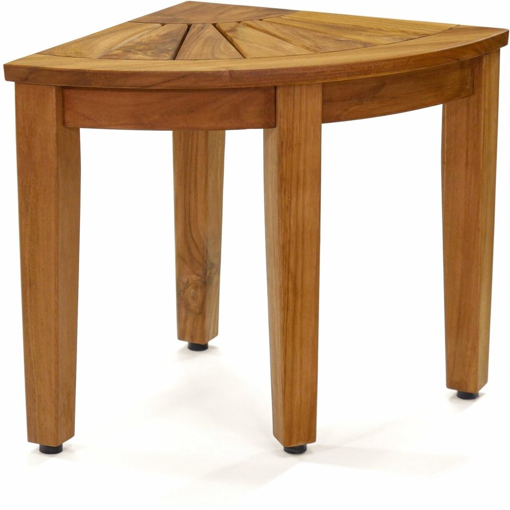 15.5" Teak Shower Bench - From the Corner Collection