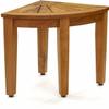 15.5" Teak Shower Bench - From the Corner Collection