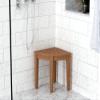 15.5" Teak Shower Bench - From the Corner Collection view 2
