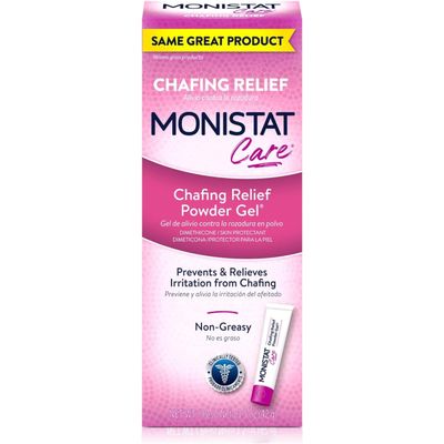 Monistat Care Chafing Relief Powder Gel, Dimethicone Skin Protectant, Lightweight & Non-Greasy, 1.5 oz