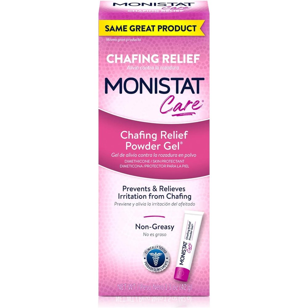 Monistat Care Chafing Relief Powder Gel, Dimethicone Skin Protectant, Lightweight & Non-Greasy, 1.5 oz