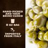 Fortuna's Bella Di Cerignola Olives - Hand-picked, Brine-cured, Slightly Sweet Green Olives from Italy - Perfect for Salads, Antipasti, and Snacks - 8oz Bag - Authentic Ingredients view 2