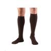 Truform Compression Socks, 8-15 mmHg, Men's Dress Socks, Knee High Over Calf Length, Brown, Medium