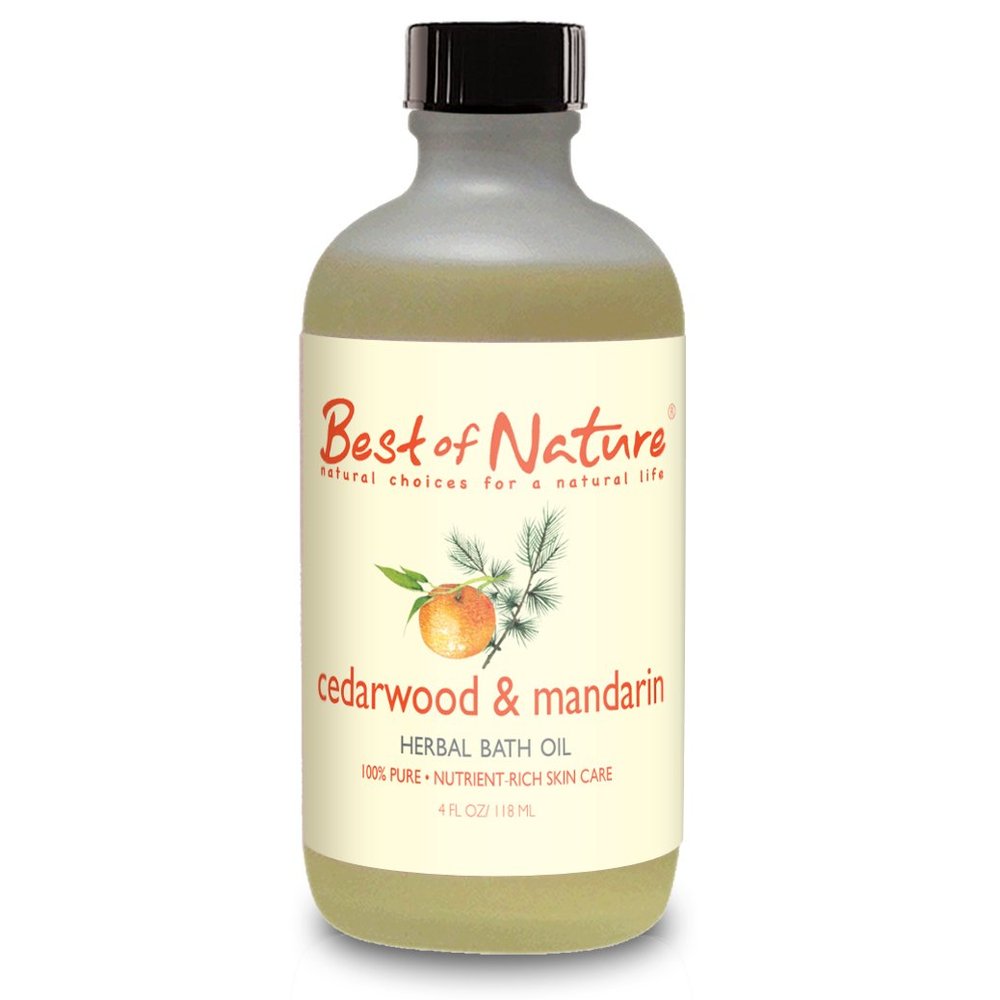 Cedarwood & Mandarin Bath Oil - 4 oz - 100% Pure