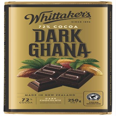 Whittaker's 72% Cocoa Dark Ghana 250g