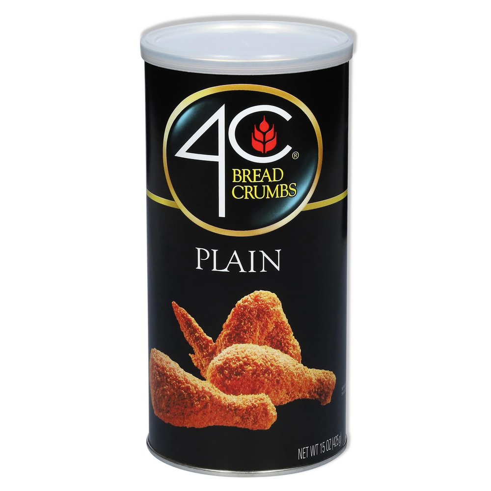 4C Premium Bread Crumbs, Plain 1 Pack, Regular & Gluten Free, Flavorful Crispy Crunchy Value Pack, 15 Ounce