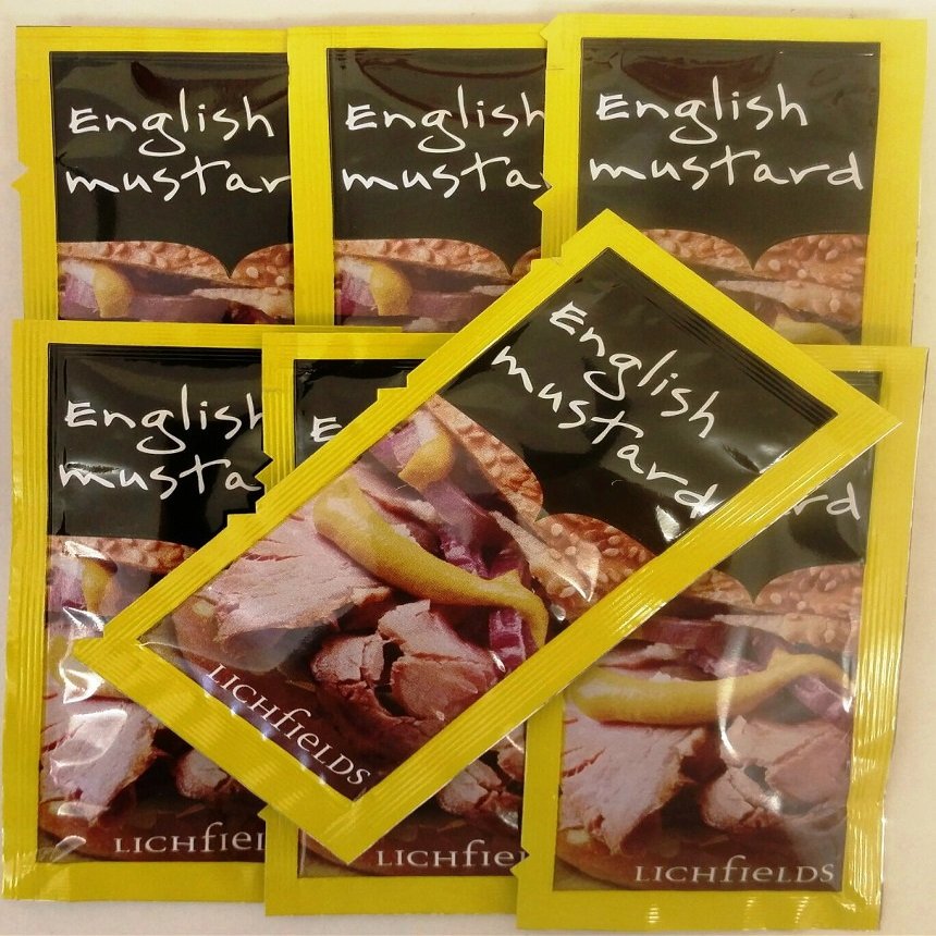 25 English Mustard - 25 Individual sachets