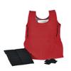 Abilitations Weighted 2 Pound Vest, 24 x 12 to 16 Inches, Red, X-Small, Ea view 1