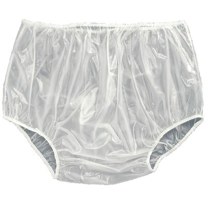 Waterproof Incontinence Underpants, Made of Soft Vinyl, Elastic Edges for Secure Fit, Hand Washable, Set of 3 - Size X-Large