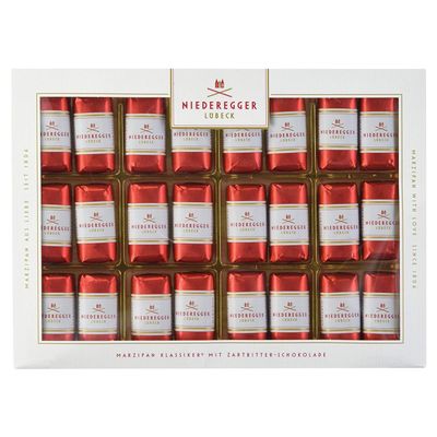 Niederegger Classic Loaves - Pure Marzipan Covered in Crisp & Dark Chocolate - 300g / 10.5oz | 24 Pieces per Box | Premium, Handcrafted, Authentic | Made in Germany since 1806 | Kosher