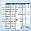 36"x48" Magnetic Porcelain Planning Board,White/Blue view 1