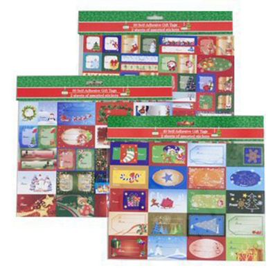 190 Christmas Gift Tags Self Stick