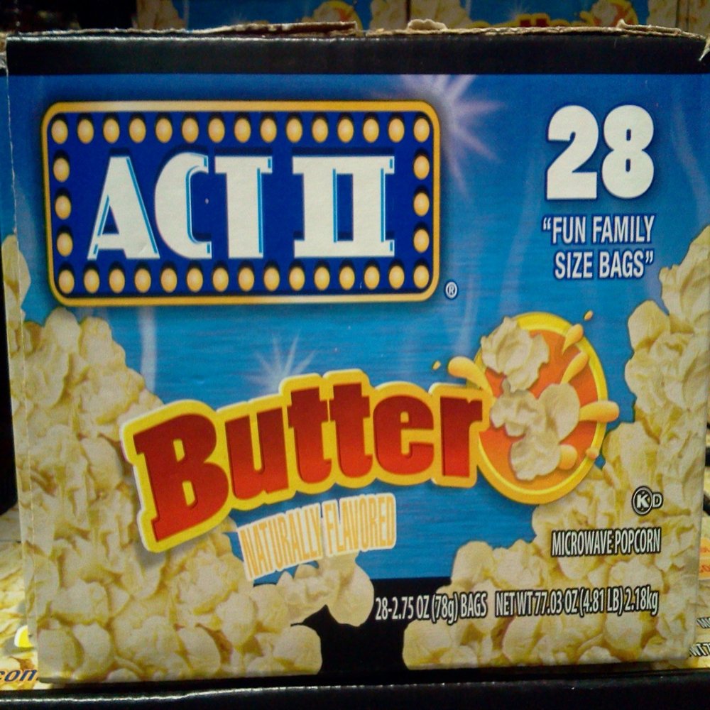 Act II Microwave Butter Lovers Popcorn, 77.03 Ounce -- 1 each.