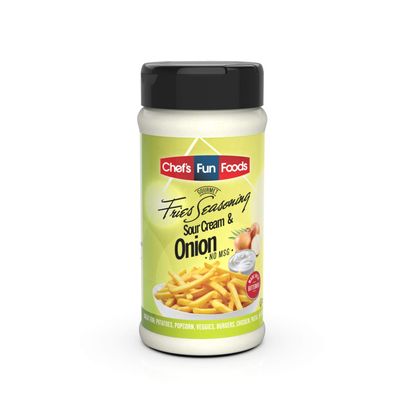 Gourmet Fries Seasonings Bottle Sour Cream & Onion, 9 Ounce
