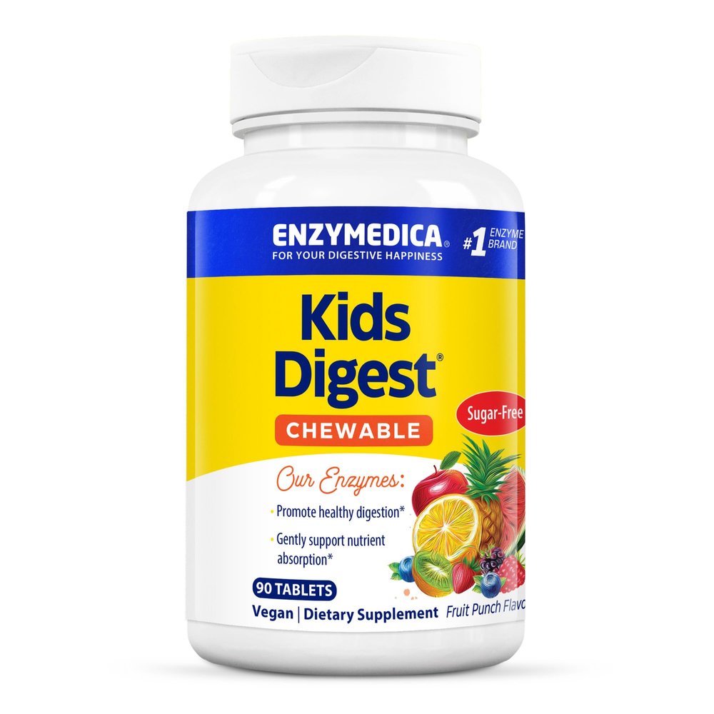 Enzymedica, Kids Digest, Chewable Digestive Enzymes, 90 Count