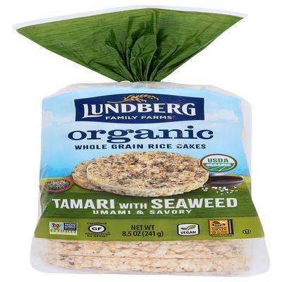 3 Savers Package:Lundberg Farms Tamari Seaweed Rice Cake (12x8.5 Oz)