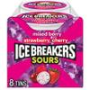 ICE BREAKERS Sours Assorted Fruit Flavored Sugar Free Mints Tin, 1.5 oz (Pack of 8) view 1