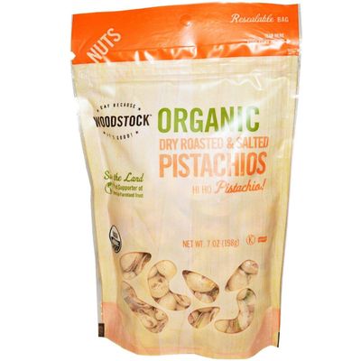 Organic Pistachios Reduced Salt 7 Ounces (Case of 8)